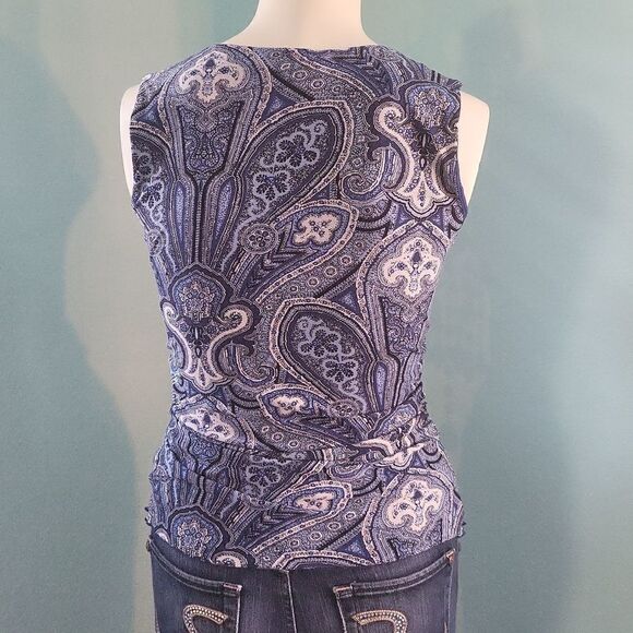 Michael Kors Paisley V-Neck top - Picture 3 of 6